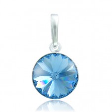 Strieborný náhrdelník Rivoli Light Sapphire